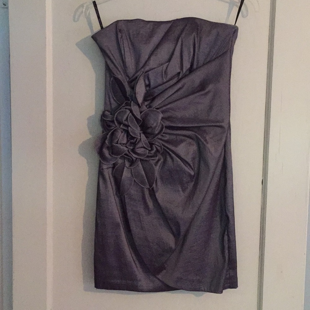 Jessica McClintock strapless short cocktail dress